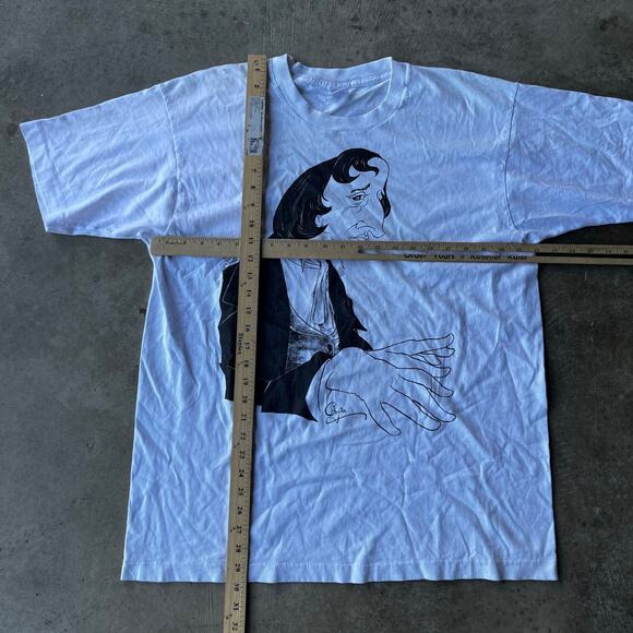 VINTAGE 90S FREDERIC CHOPIN CARICATURE SHIRT PIANIST CLASSICAL MUSIC SHIRT XL - Picture 6 of 6